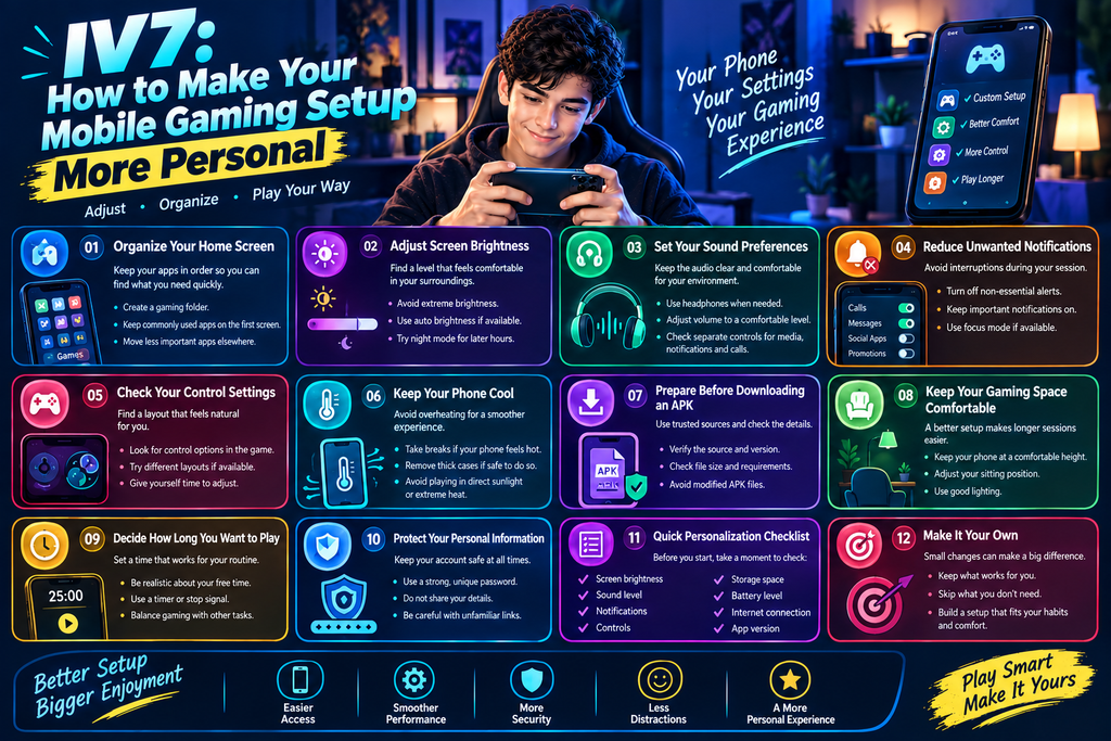 IV7: How to Make Your Mobile Gaming Setup More Personal