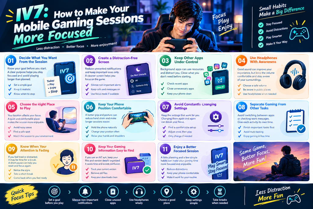 IV7: How to Make Your Mobile Gaming Sessions More Focused